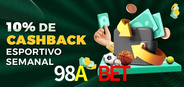 10% de bônus de cashback na 98A Bet